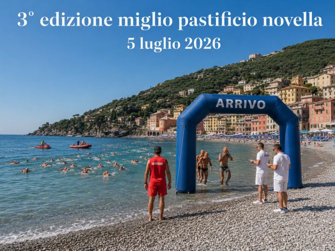 Torna il Miglio di Sori: nuoto, mare, trofie al pesto e gelato per tutti