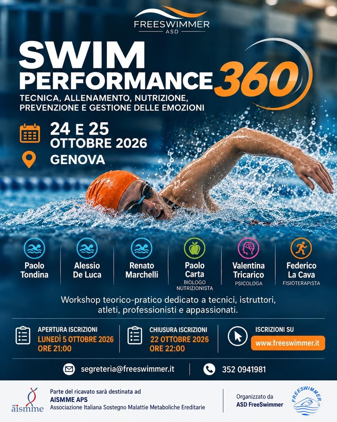 Locandina swim performance 360°